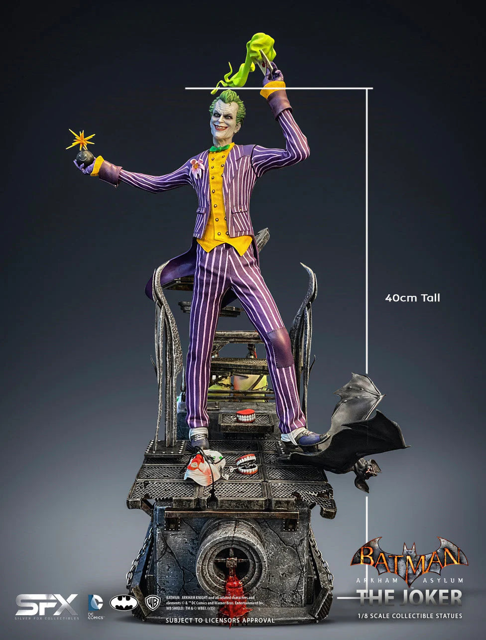 The Joker Arkham Asylum 1:8 Scale Limited Edition Collector Art Statue