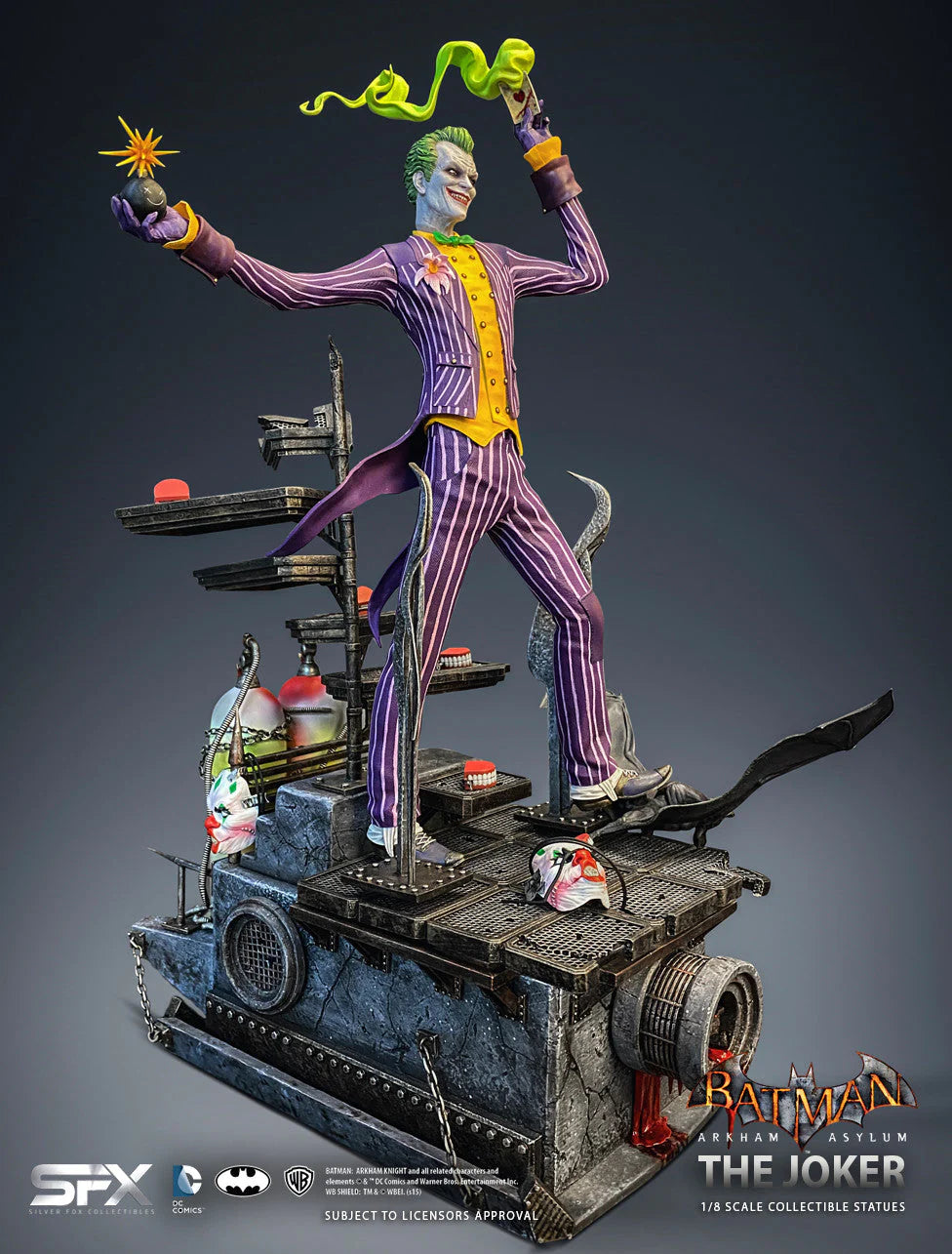 The Joker Arkham Asylum 1:8 Scale Limited Edition Collector Art Statue