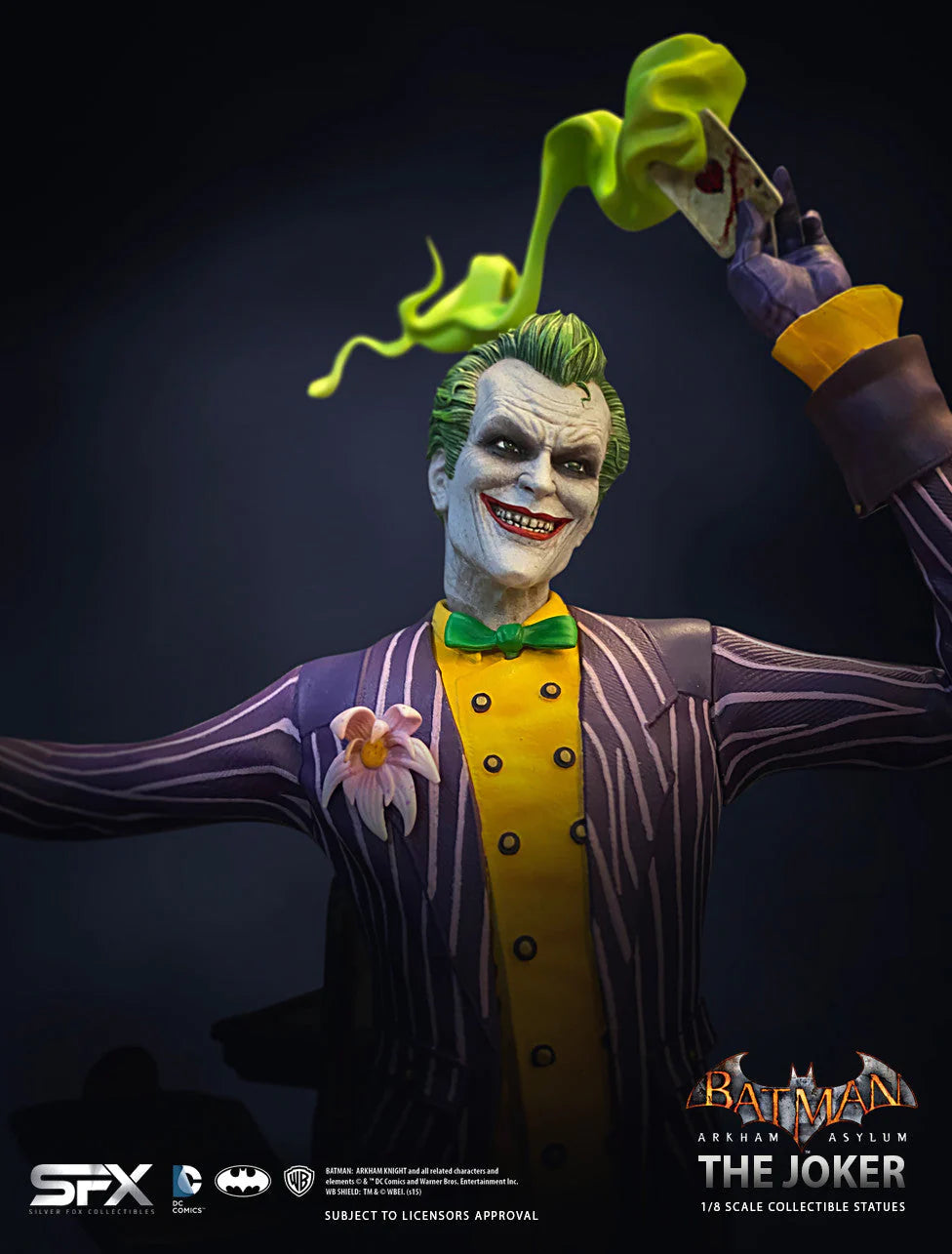 The Joker Arkham Asylum 1:8 Scale Limited Edition Collector Art Statue