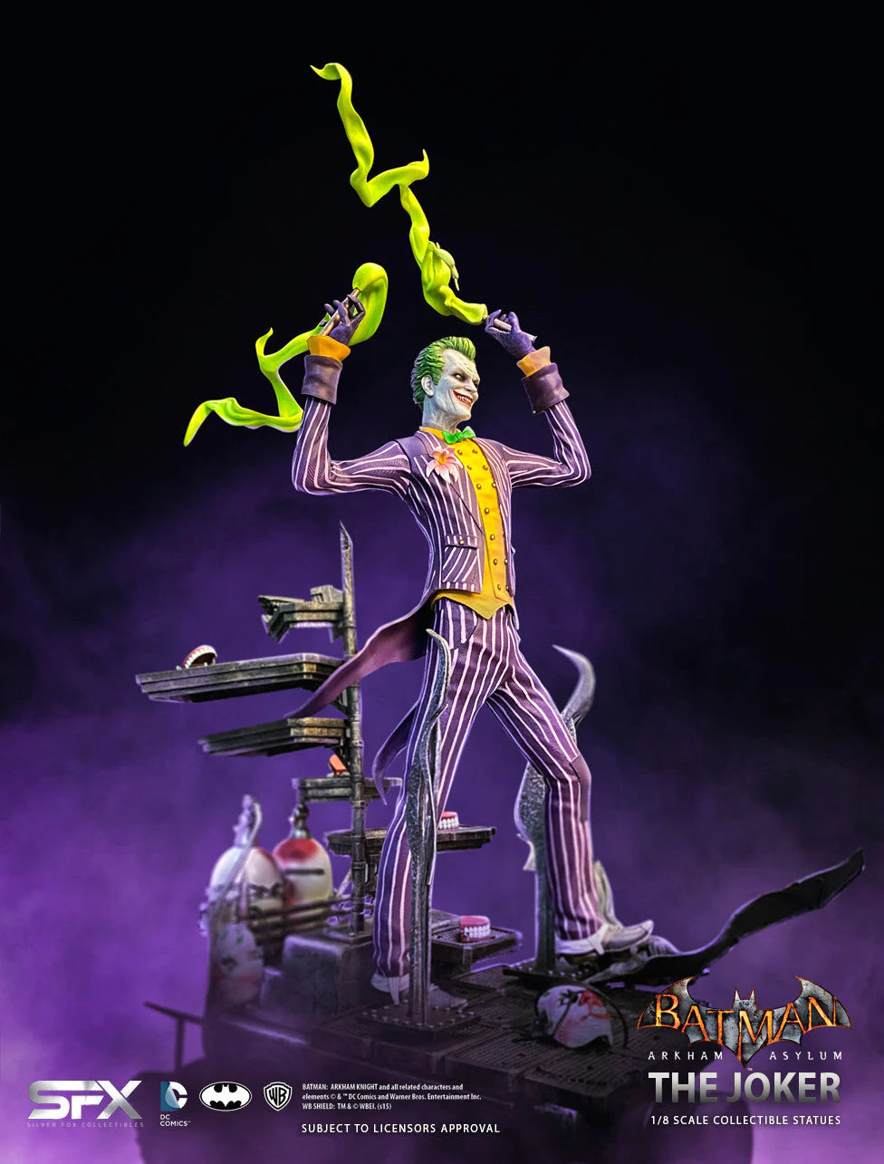 The Joker Arkham Asylum 1:8 Scale Limited Edition Collector Art Statue